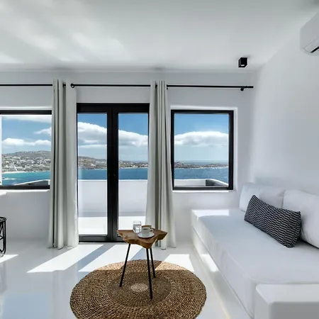 Villa Exquisite Mykonos Hephaestus I 5 Bedroom Infinity Pool Outdoor Jacuzzi Psarou Psarrou