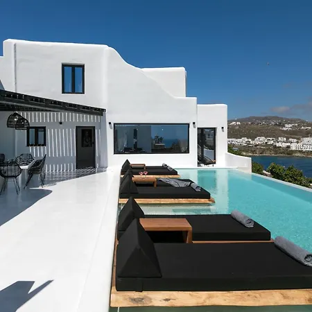 Exquisite Mykonos Hephaestus I 5 Bedroom Infinity Pool Outdoor Jacuzzi Psarou Villa