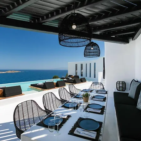 Villa Exquisite Mykonos Hephaestus I 5 Bedroom Infinity Pool Outdoor Jacuzzi Psarou *