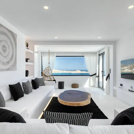Exquisite Mykonos Hephaestus I 5 Bedroom Infinity Pool Outdoor Jacuzzi Psarou *
