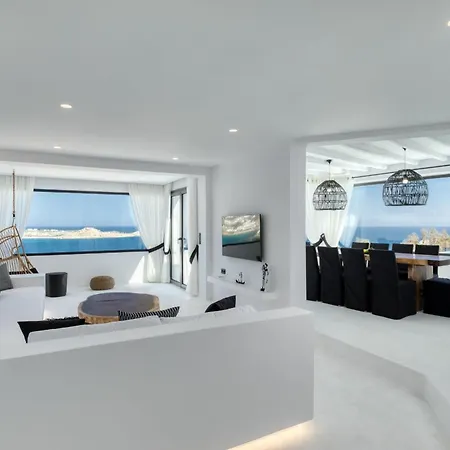 Exquisite Mykonos Hephaestus I 5 Bedroom Infinity Pool Outdoor Jacuzzi Psarou